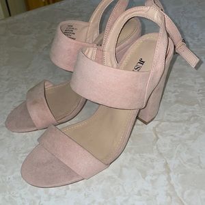 Blush Pink Just Fab heels